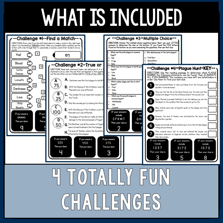 Passover - Crack the Code: Informational Text Reading Challenge - Ten Plagues - 1