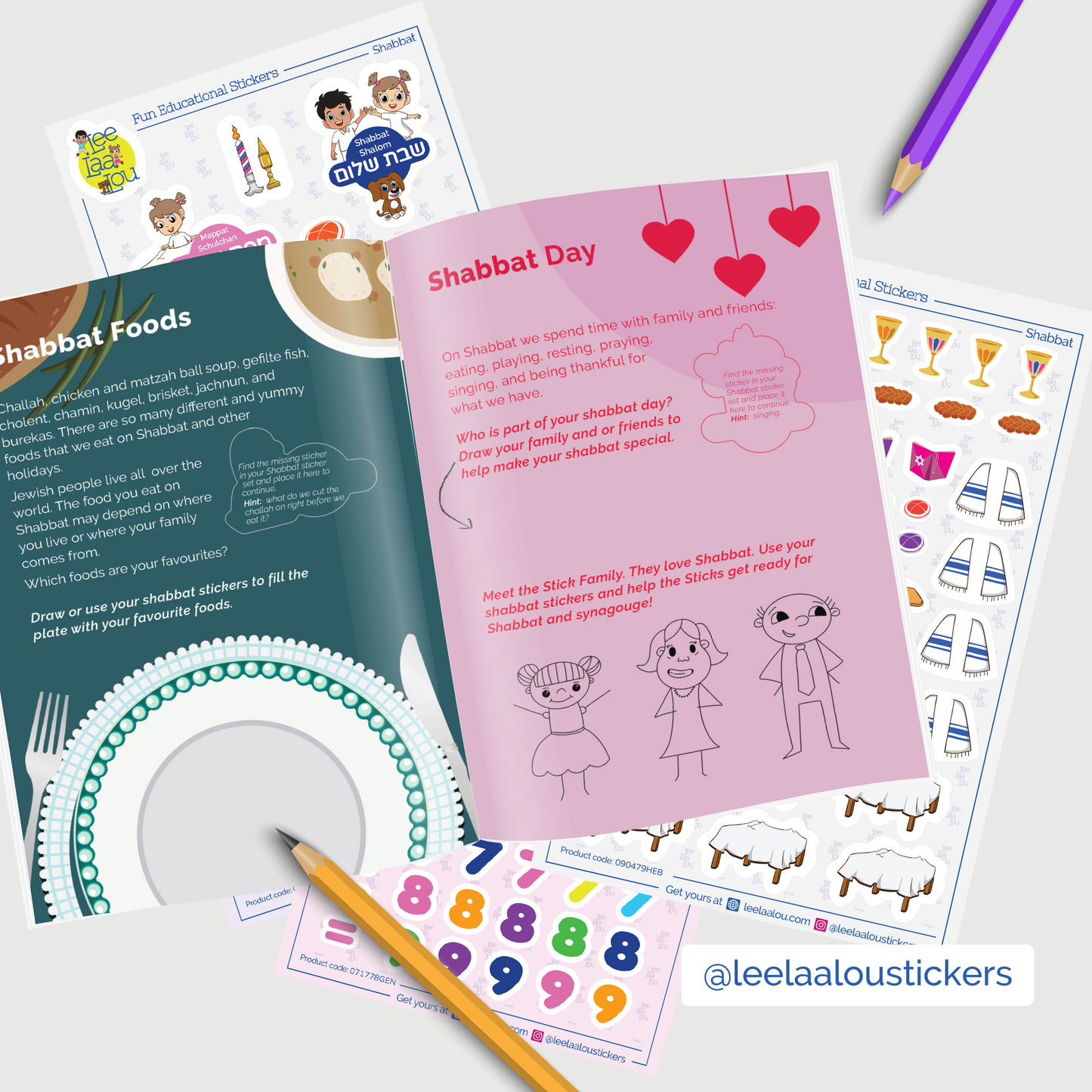 Shabbat Sticker Activity Booklet