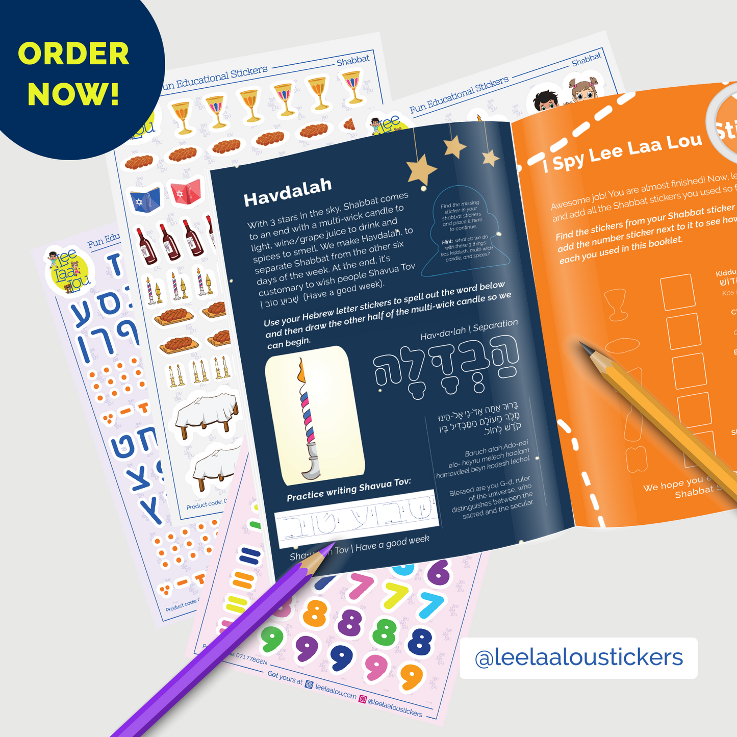 Shabbat Sticker Activity Booklet