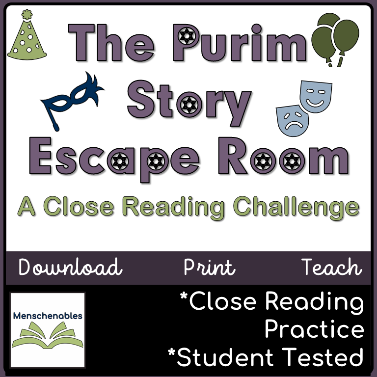 Purim Escape Room: A Close Reading Challenge - 1