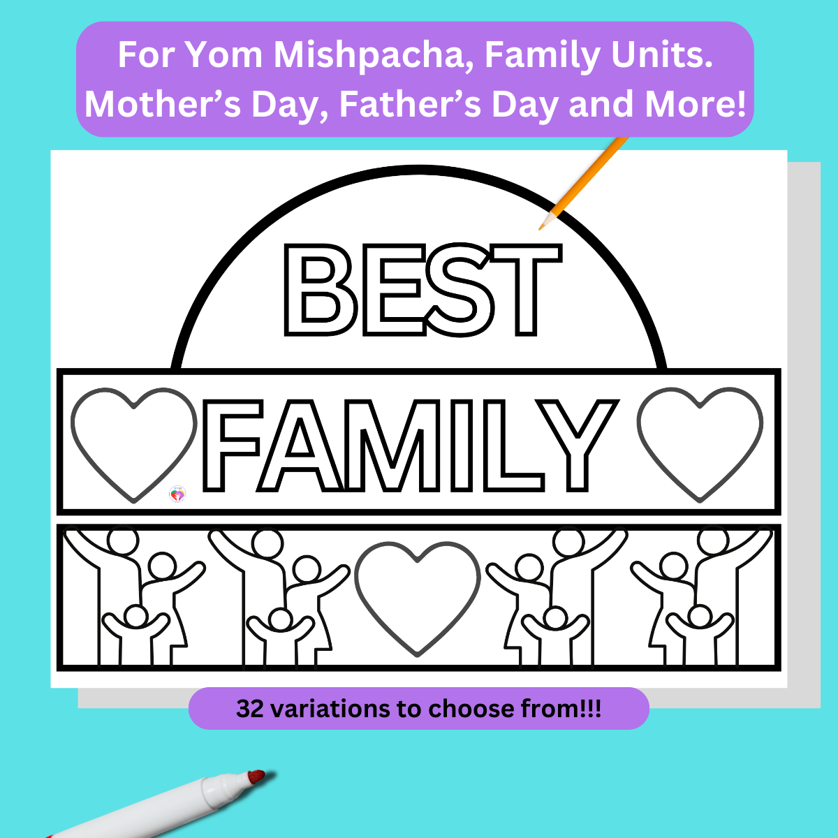 Crowns for יום המשפחה Yom Mishpacha, Family Units. Mother’s Day, Father’s Day and More! - 3