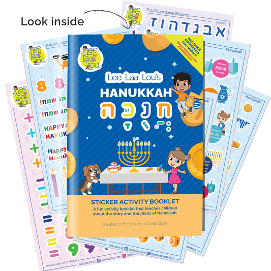 Hanukkah Stickers, Hanukkah sticker activity book, learn about Hanukkah, Chanukkah