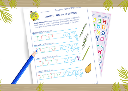 Sukkot Worksheet - The Four Species