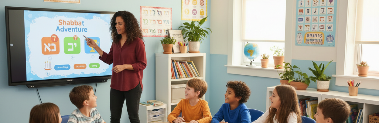 Thin Strip Classroom Banner with White Space