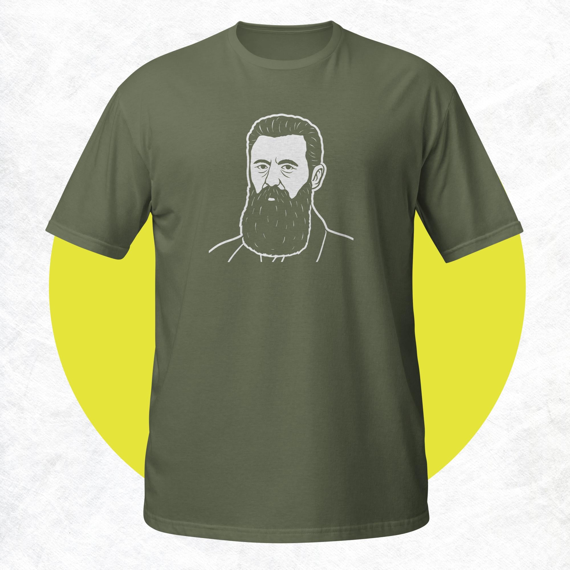 Joe Labero Illusions Tシャツ サイズ14 Theodor Herzl T-Shirt – Dream Big, Think Bold – Lee Laa Lou