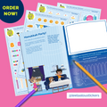 Hanukkah Stickers, Hanukkah sticker activity booklet, learn about Hanukkah, Chanukkah