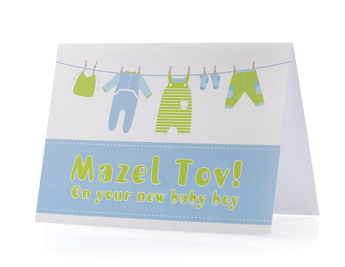 Baby Boy - Mazel Tov Greeting Card