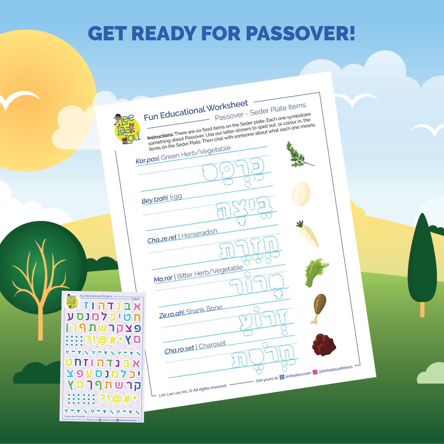 The Passover plate activity for kids