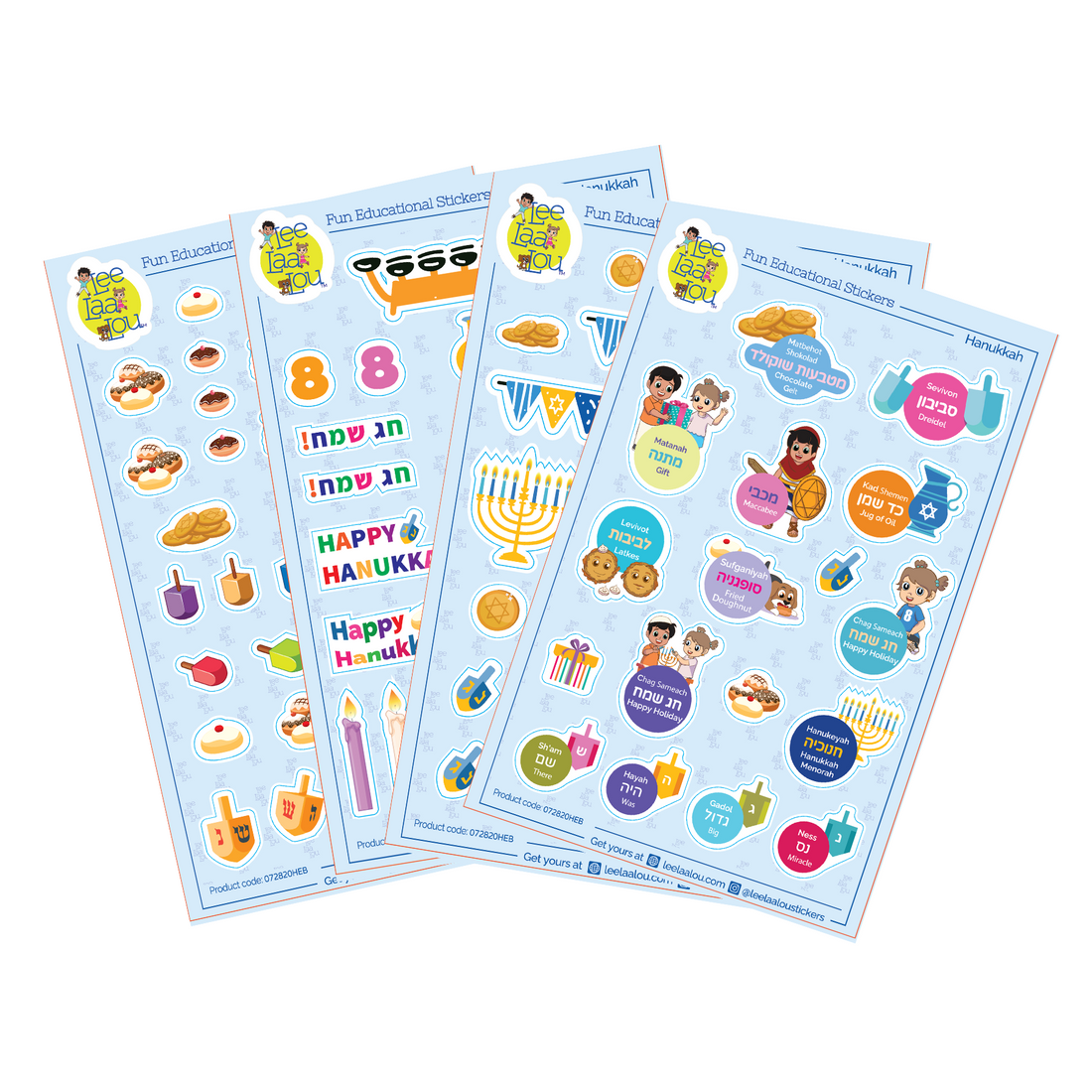 Hanukkah Stickers. Chanukah Stickers.